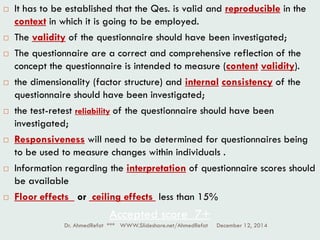 How to assess questionnaires | PDF