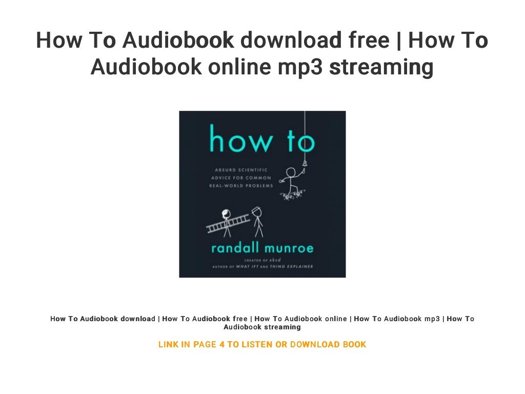 How To Audiobook download free How To Audiobook online mp3 streaming
