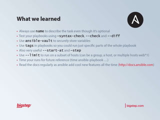 How to Automate Big Data with Ansible