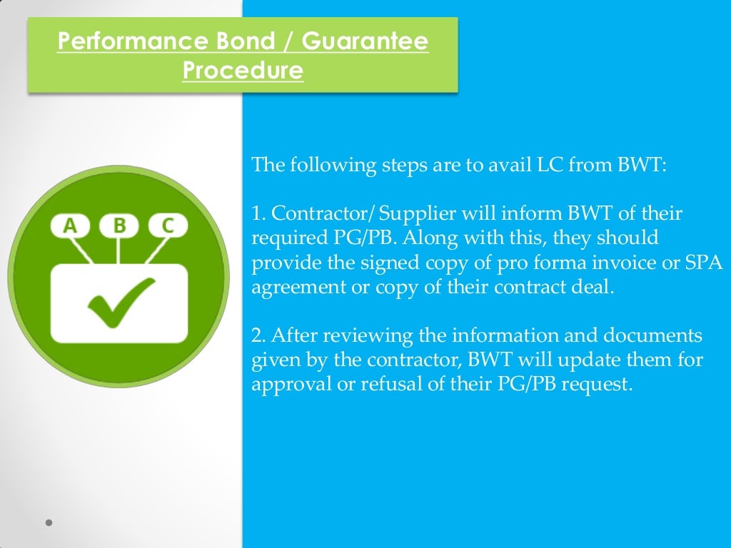 Performance Bond Guarantee Definition