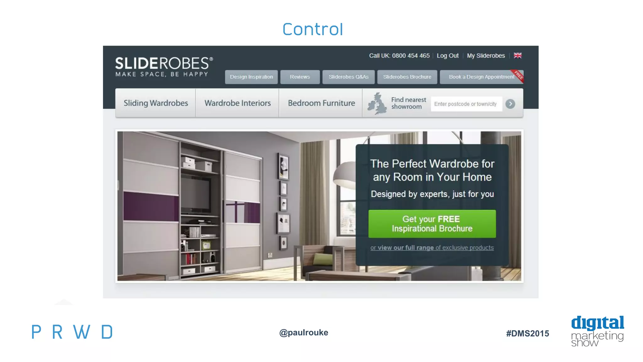 @paulrouke #DMS2015
Control
 