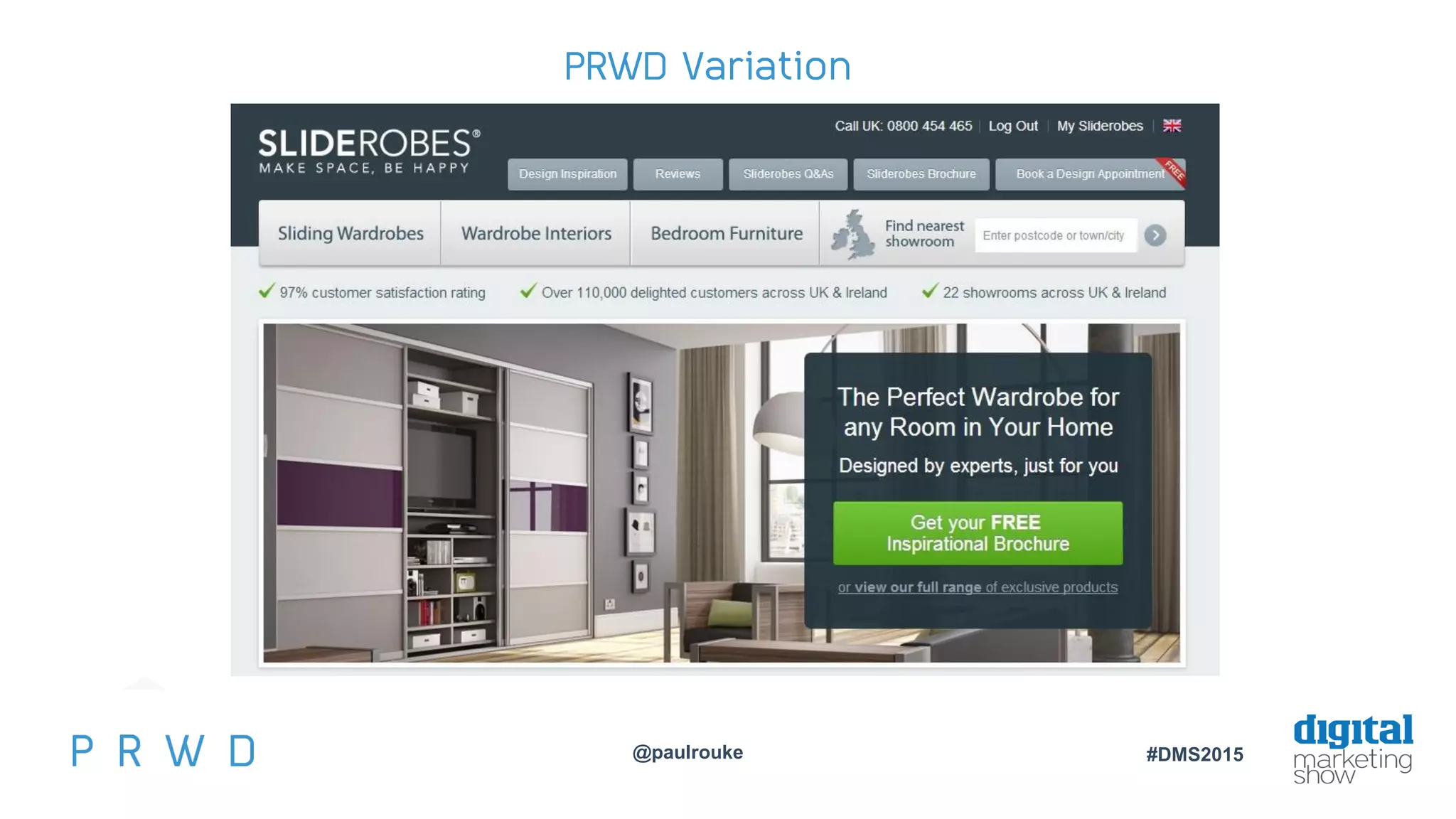 @paulrouke #DMS2015
PRWD Variation
 