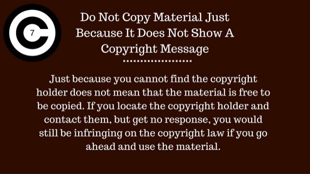 copy infringement copy infringement