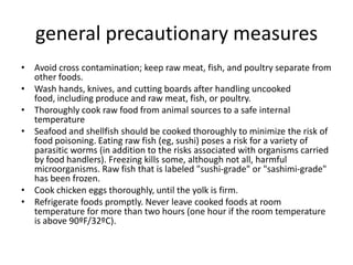 How to avoid food poisoning PPT