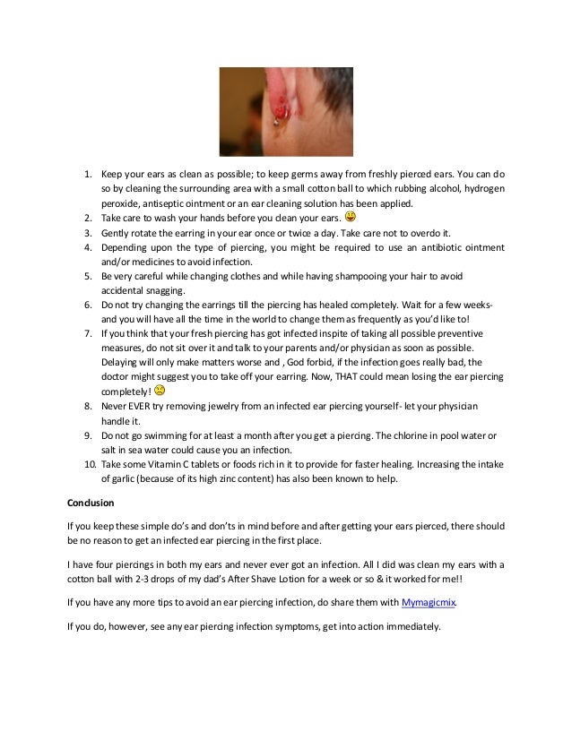 How to Avoid Infected Ear Piercing/ Ear Piercing Infection?