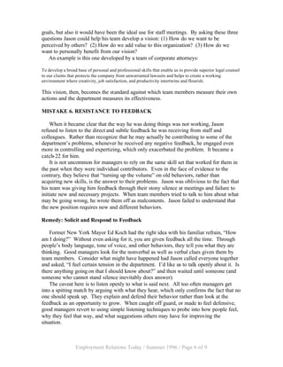 Howto Avoid Mistakes