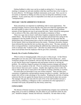 Howto Avoid Mistakes