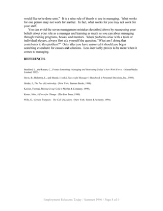 Howto Avoid Mistakes