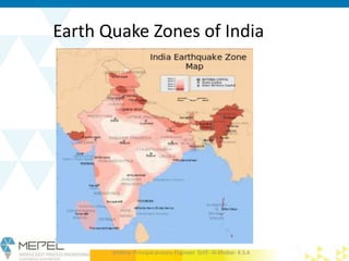 Earth Quake Zones of India
Krishna- Principal process Engineer SLFE- Al-Khobar- K.S.A
 