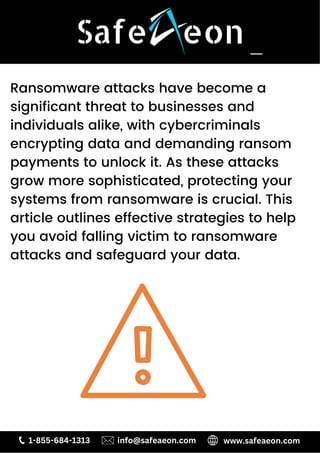 How to Avoid Ransomware Attacks Essential Strategies for Protection.pdf