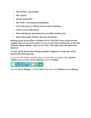 How to backup active directory domain services database in windows ...
