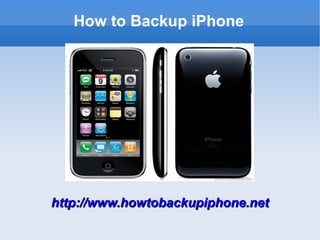 How to Backup iPhone




http://www.howtobackupiphone.net
 