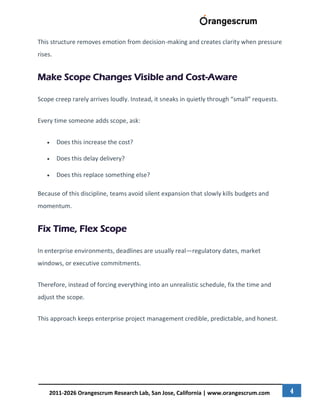 How to Balance Cost, Scope, and Speed in Enterprise Project Management ...