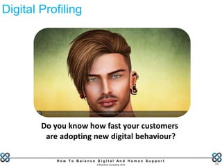 H o w T o B a l a n c e D i g i t a l A n d H u m a n S u p p o r t
© Brainfood Consulting 2016 11
Digital Profiling
Do you know how fast your customers
are adopting new digital behaviour?
 