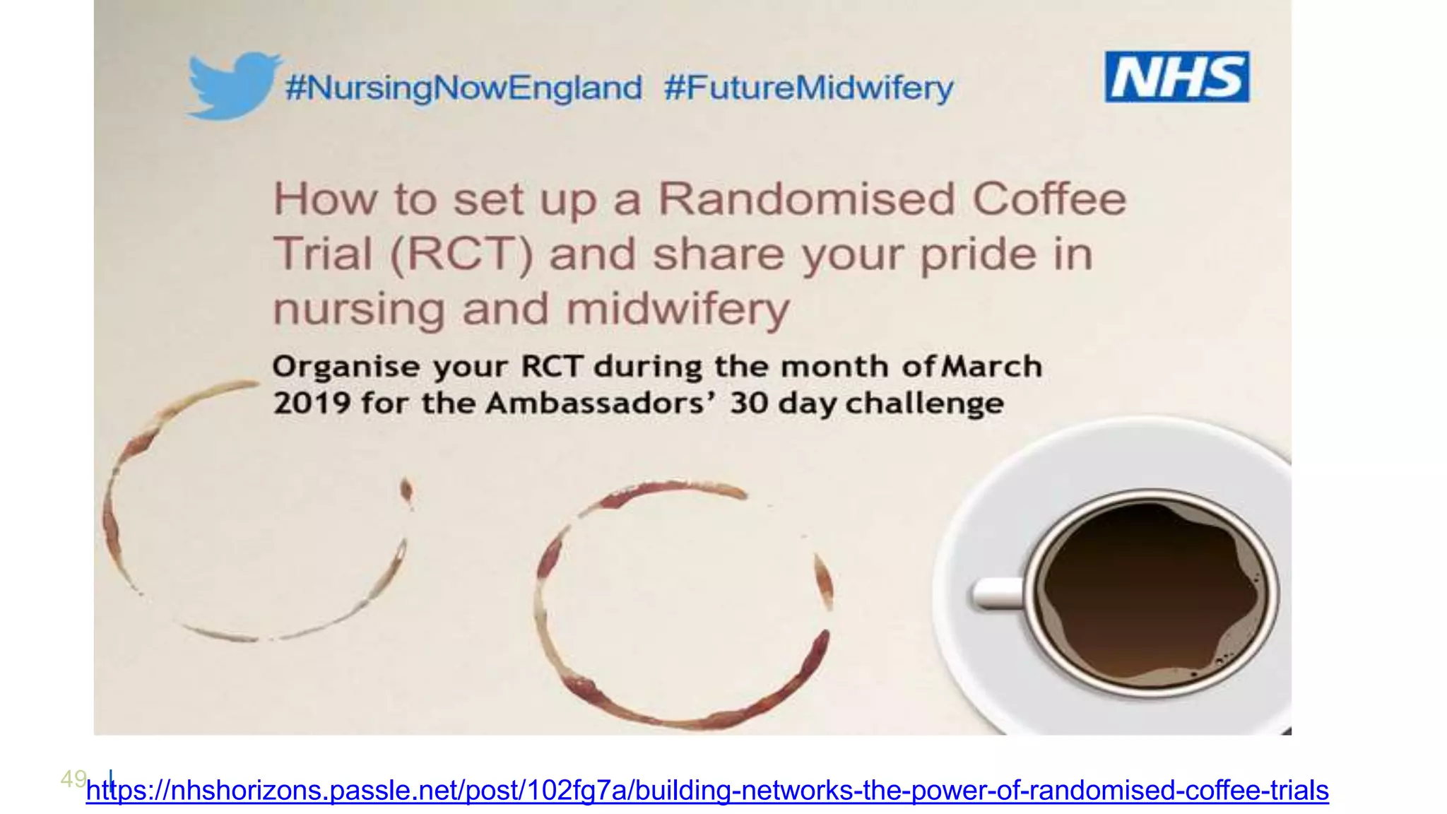 49 |
https://nhshorizons.passle.net/post/102fg7a/building-networks-the-power-of-randomised-coffee-trials
 