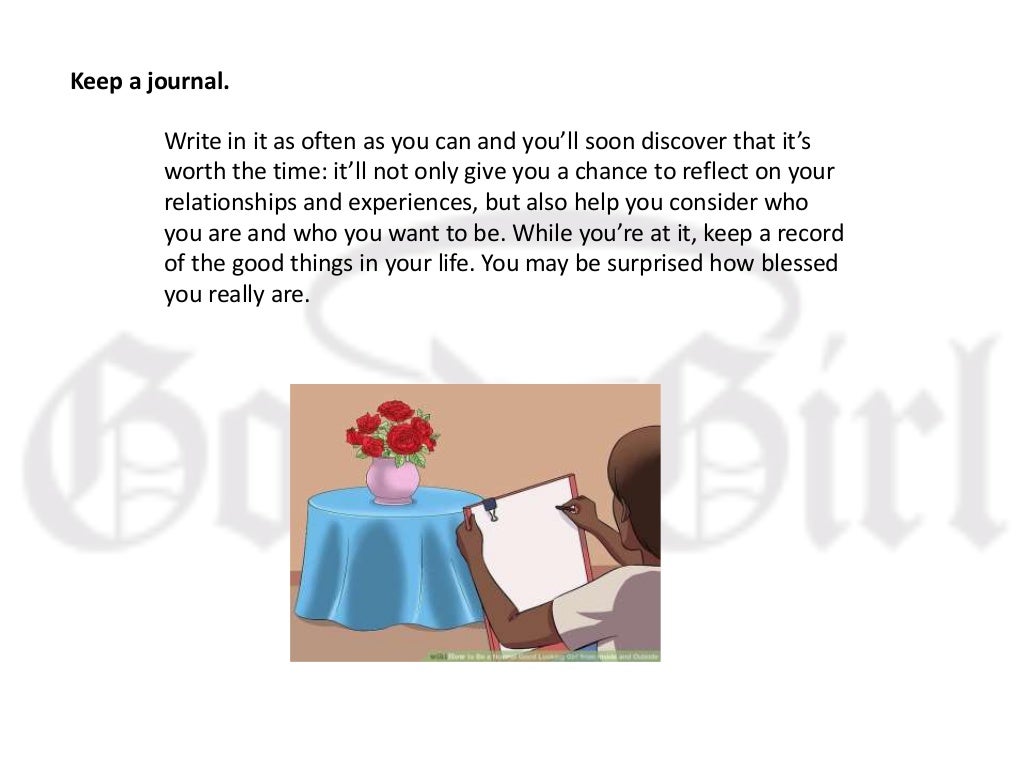 How to be a good girl….,