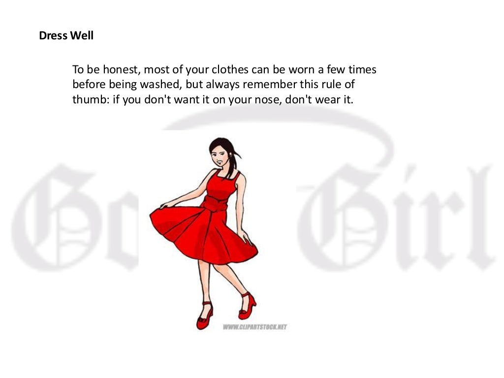 How to be a good girl….,