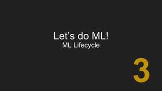 What do you need for ML?
Tools & SystemsProcessesPeople
 