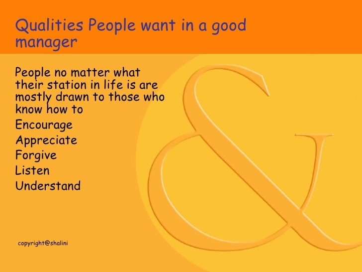 good qualities in people