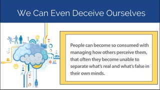 We Can Even Deceive Ourselves
 