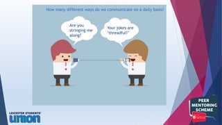 How many different ways do we communicate on a daily basis?
Are you
stringing me
along?
Your jokes are
‘threadful!’
 