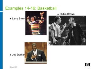 Examples 14-16: Basketball
                             Hubie Brown
      Larry Brown




      Joe Dumars



  12 March 2...