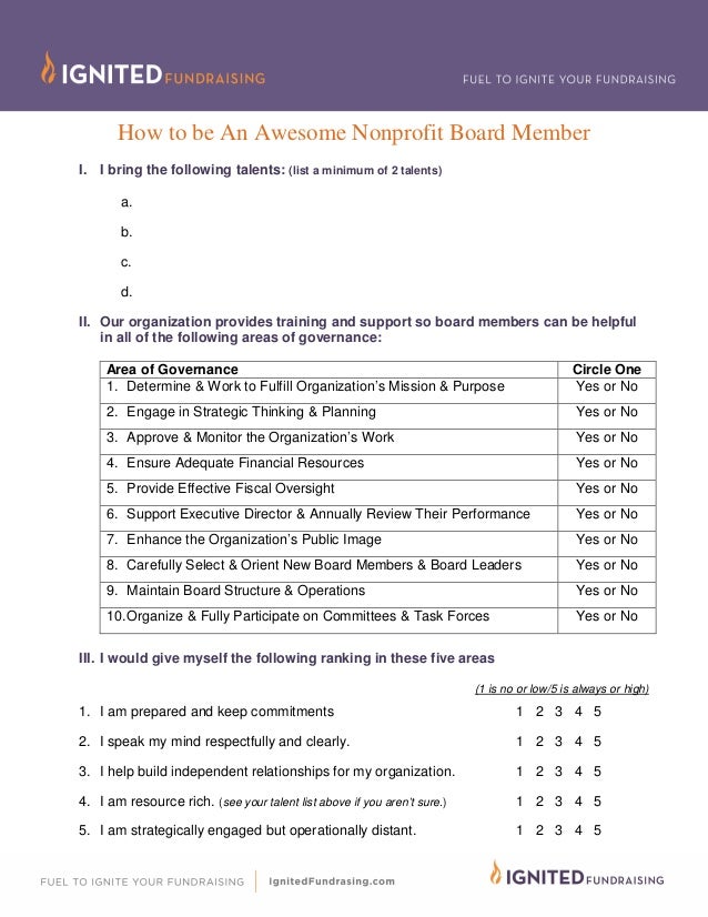 How To Be An Awesome Nonprofit Board Member