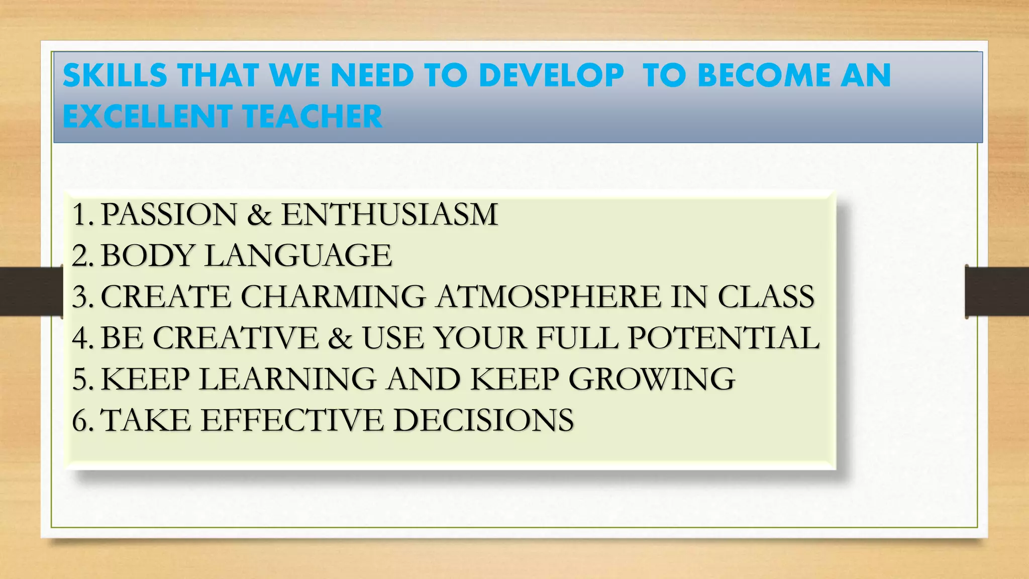 How to become an effective teacher | PPTX
