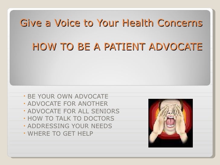 How To Be A Patient Advocate