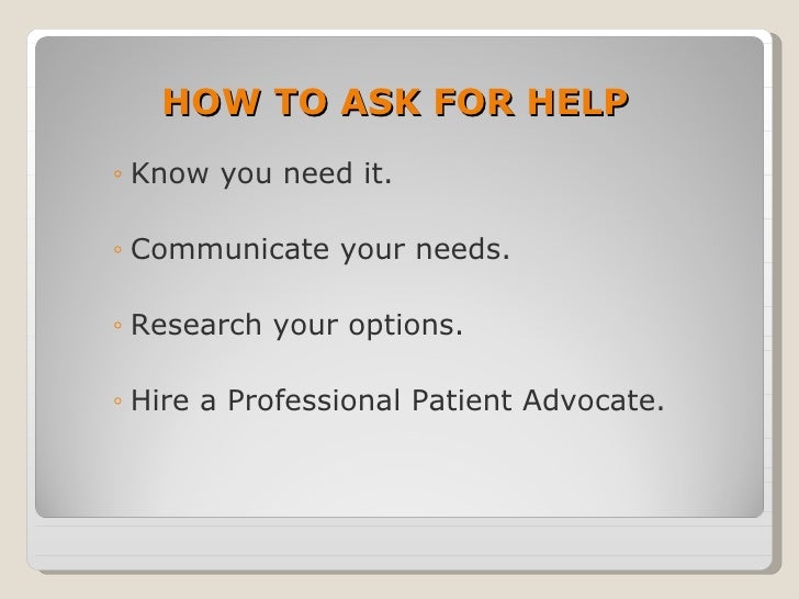 How To Be A Patient Advocate