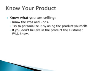 How to Be A Successful Salesperson | PPTX