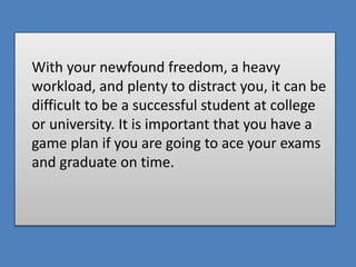 How to Be a Successful Student | PPTX