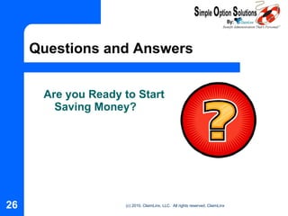 Questions and Answers Are you Ready to Start Saving Money? 
