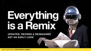 LIGHT COLLECTIVE
LIGHT COLLECTIVE // EVERYTHING IS A REMIX //
REMIX VIDEO


 