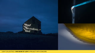 LIGHT COLLECTIVE
LIGHT COLLECTIVE // ONE BEAM OF LIGHT // PROJECT WITH CONCORD
 