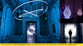 LIGHT COLLECTIVE
LIGHT COLLECTIVE // PLAY OF BRILLIANTS // PROJECT WITH VARIOUS ARTISTS - WHITE VOID, MORITZ WALDERMEYER, HABERDASHERY
 
