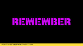 LIGHT COLLECTIVE
LIGHT COLLECTIVE // DROP THE MIC // OLSSON & LINDER
play out with Joran - Light
 