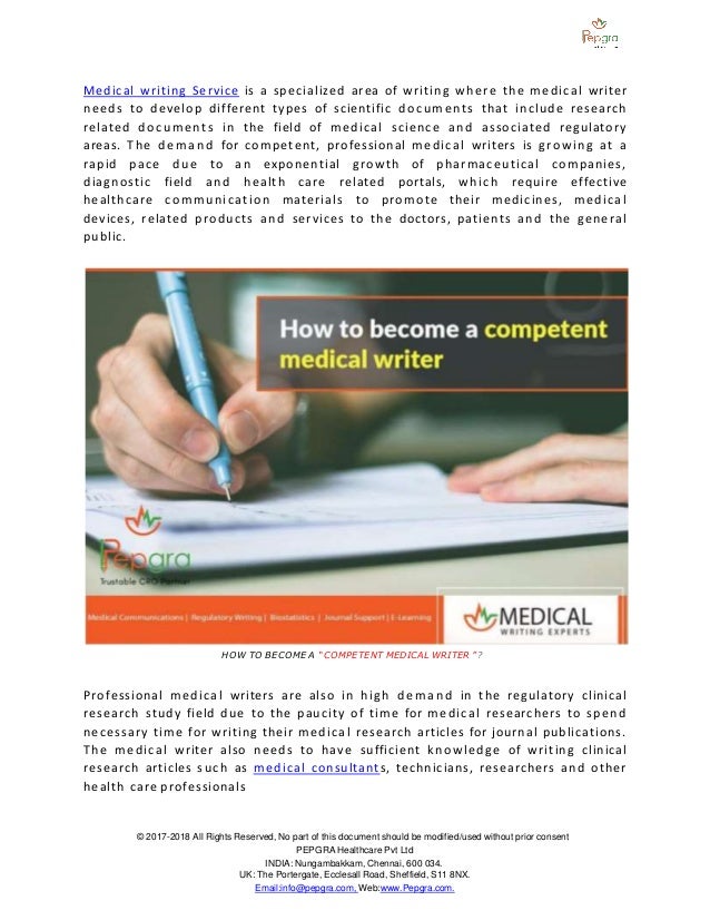 How to a competent medical writer