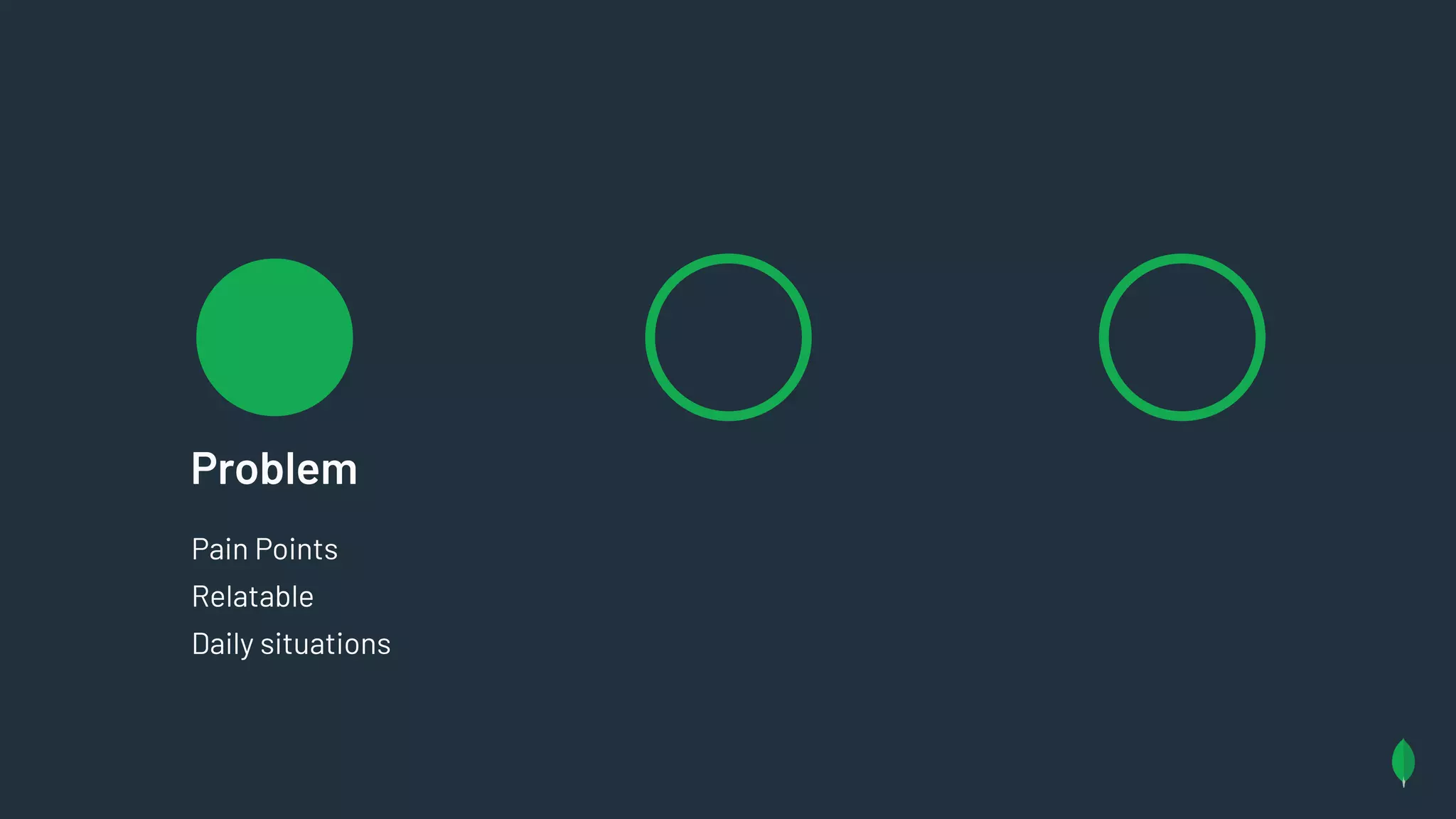 Problem
Pain Points
Relatable
Daily situations
 