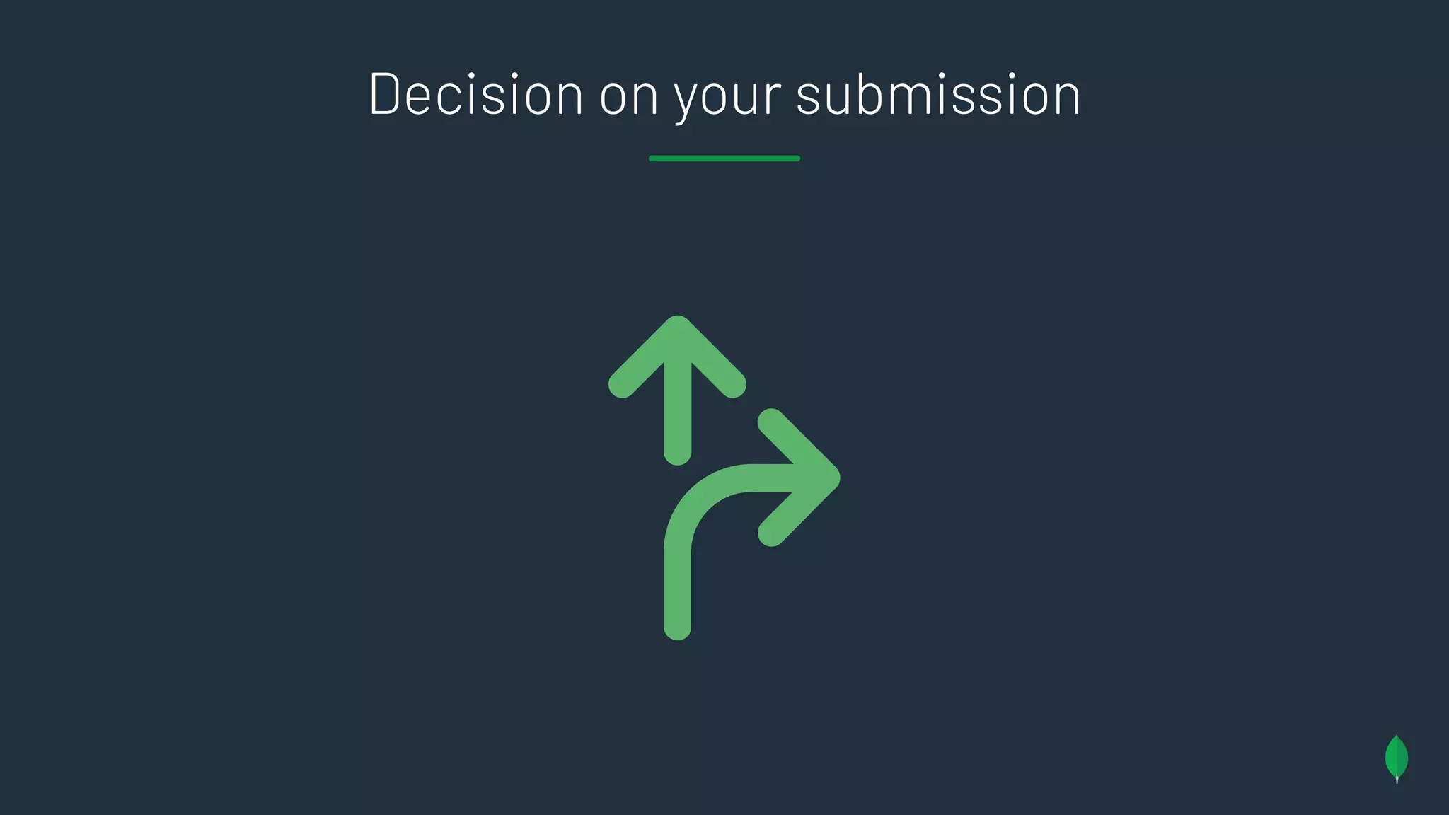 Decision on your submission
 
