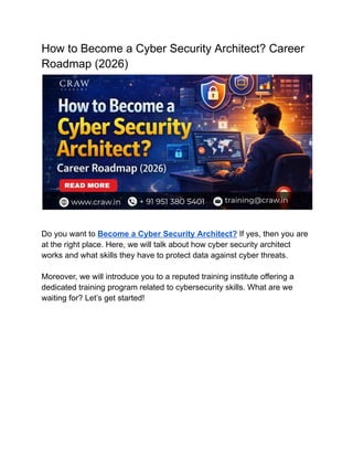 How to Become a Cyber Security Architect.pdf