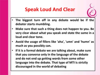 How to become a good debator by dr alka arup mukherjee nagpur m.s.india ...