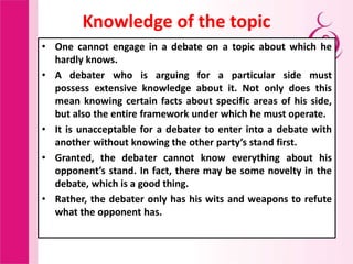 How to become a good debator by dr alka arup mukherjee nagpur m.s.india ...