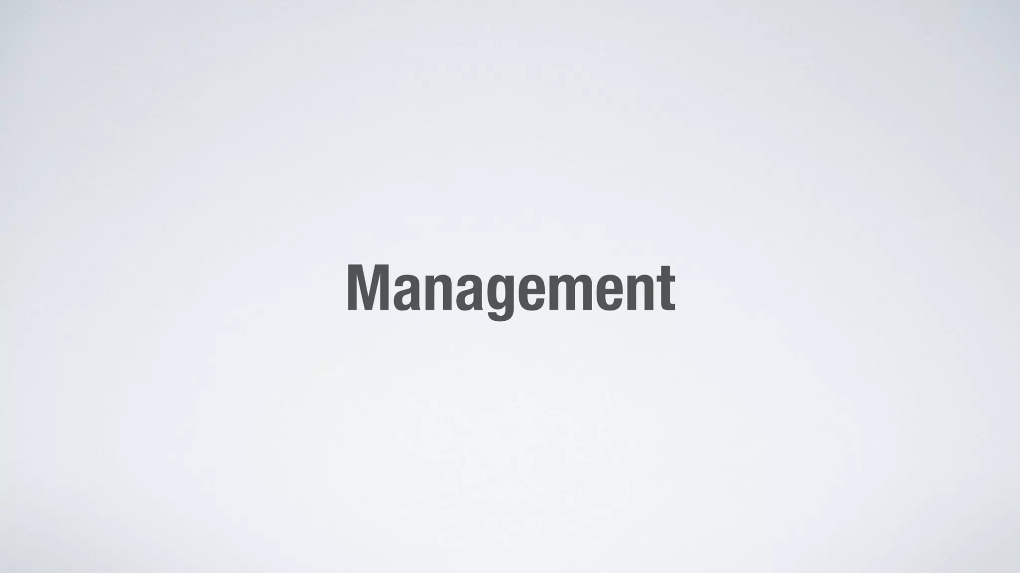 Management 
 