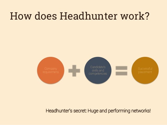 how to become a head hunter