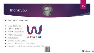 Thank you
 Feel free to contact me
 Marc Dechèvre
 +32 474 37 13 12
 marc woluweb.be
 Skype : woluweb
 woluweb.be
 ...
