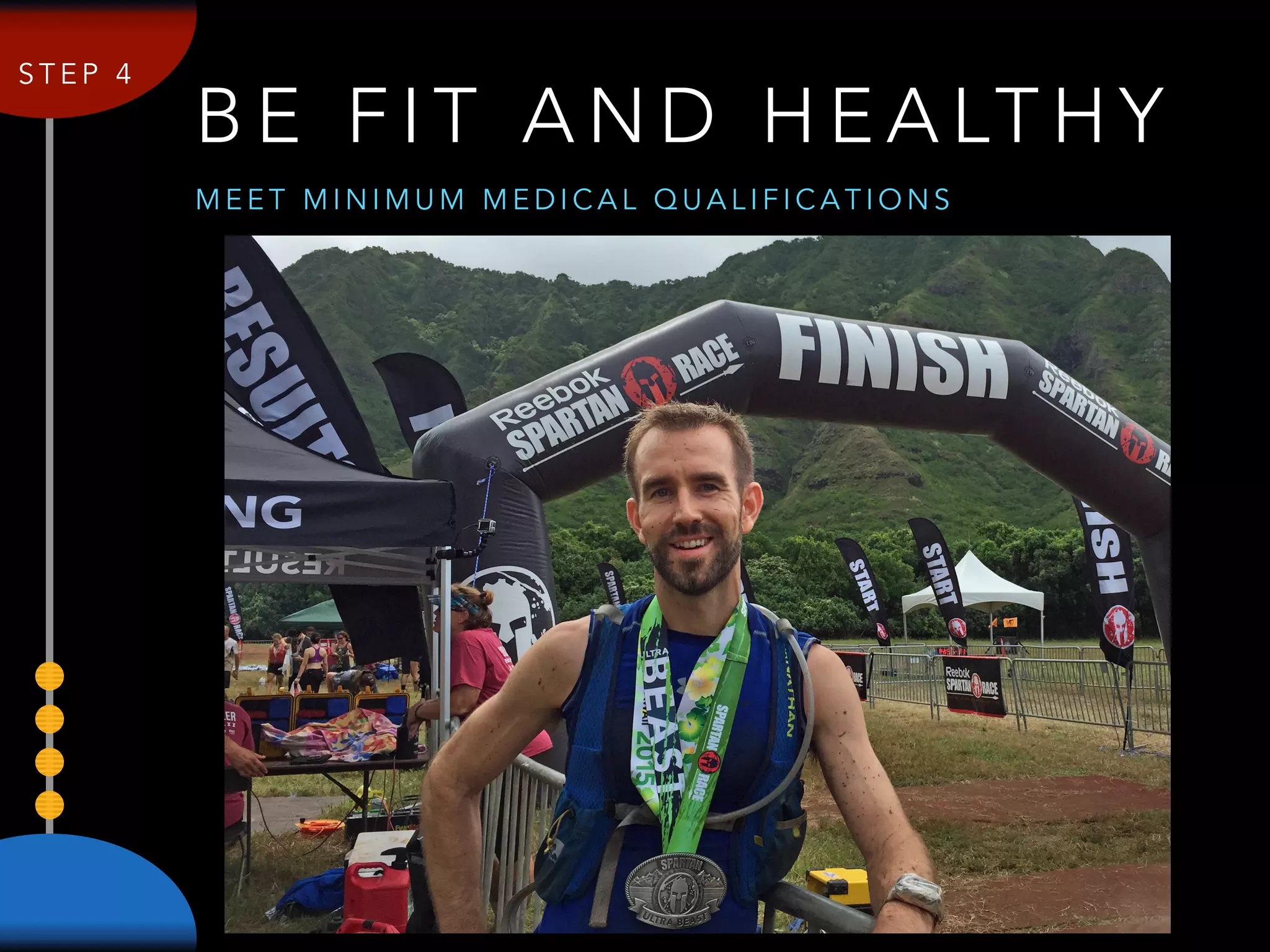B E F I T A N D H E A LT H Y
M E E T M I N I M U M M E D I C A L Q U A L I F I C A T I O N S
S T E P 4
 