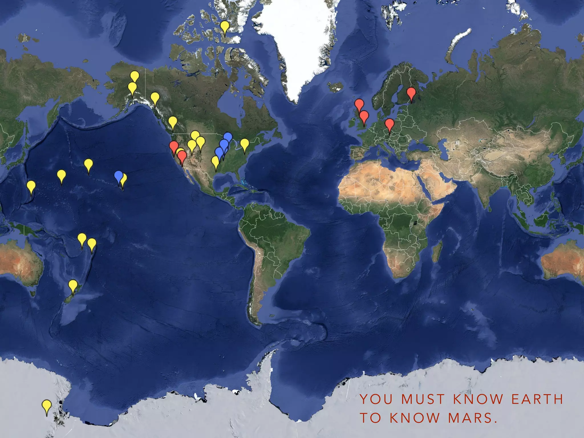 Y O U M U S T K N O W E A R T H
T O K N O W M A R S .
 