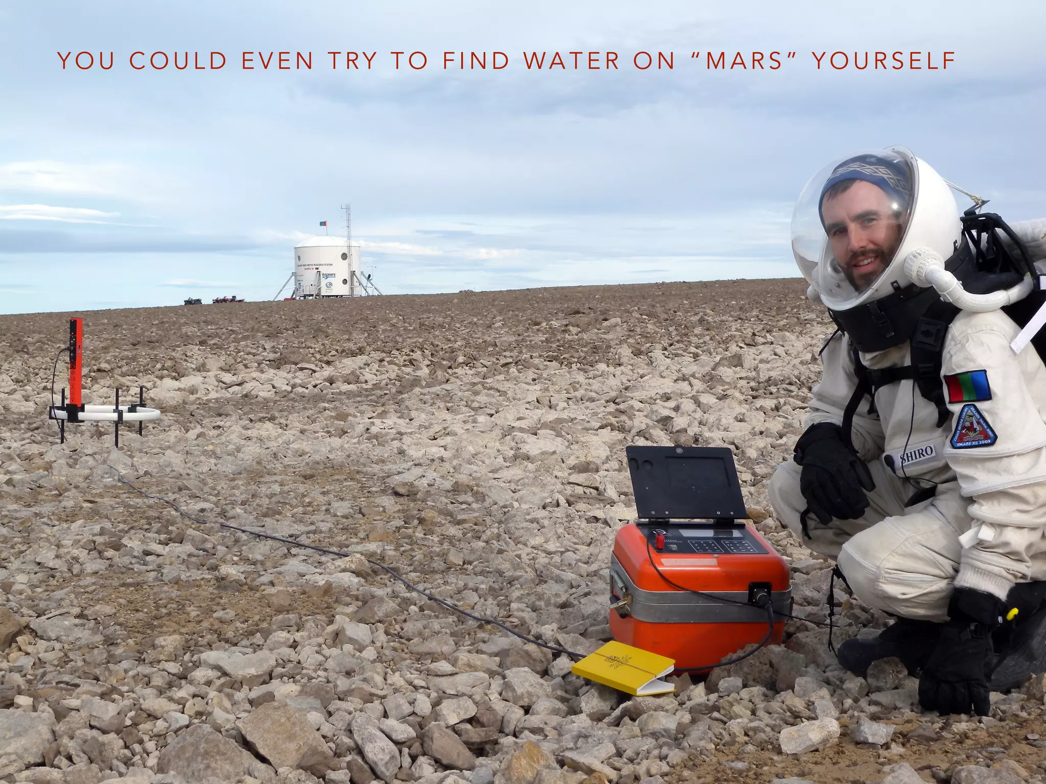 Y O U C O U L D E V E N T RY T O F I N D WA T E R O N “ M A R S ” Y O U R S E L F
 