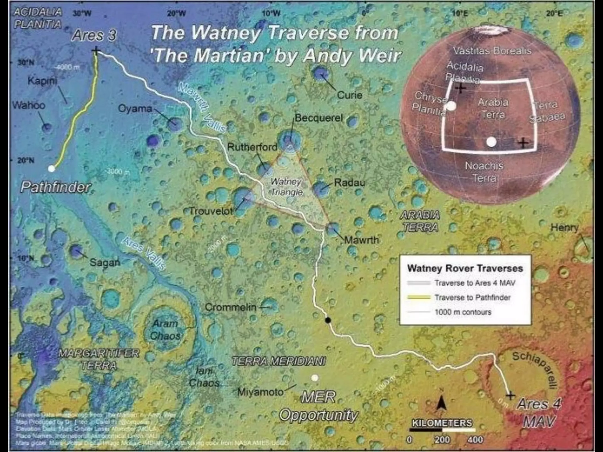 M A R T I A N G E O G R A P H Y
 